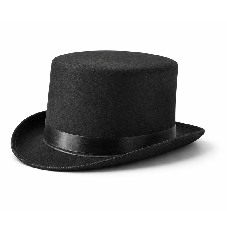 Black Magician Top Hat with Ribbon