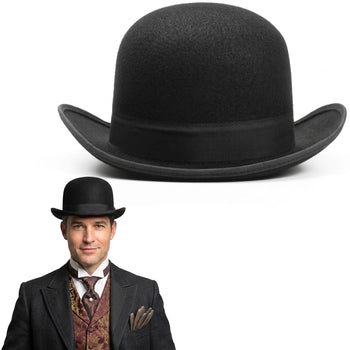 Adult Black Bowler Hat